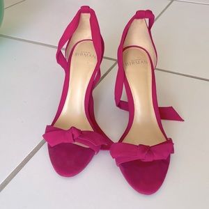 Alexandre Birman fuccia tie strap sandals